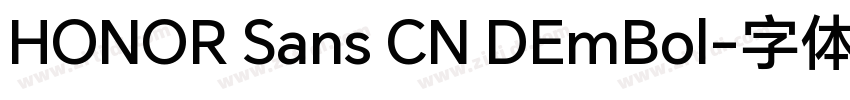 HONOR Sans CN DEmBol字体转换
